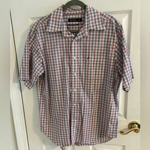 Nautica Short Sleeved Americana Button Down Shirt